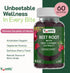 YumVs Beet Root Gummies with Tart Cherry Extract - Berry Flavor Beetroot Gummies - Beet Chews for Blood Circulation and Antioxidant Support - Red ...