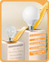 EDISHINE 4 Pack G25 LED Globe Light Bulbs CRI90+, Vanity Light Bulbs for Bathroom 5W Equivalent 25W 2700K Warm White 450LM, Globe Light Bulbs Over...