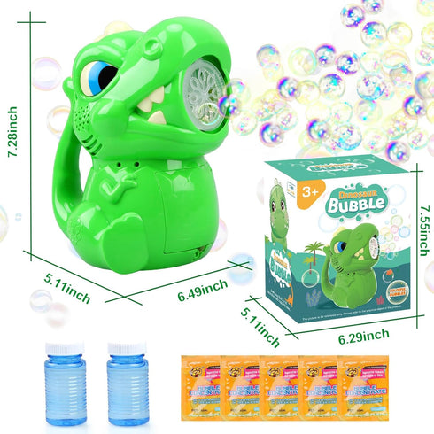 Bubble Machine for Kids 3 4 5 6 Years Old Boys: Bubbles Toys Dinosaur Bubble Machine Bubble Guns for Kids Ages 4-8 Outdoor Toys Gift for 3 4 5 6 7...