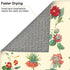 Dish Drying Mat for Kitchen Counter - Flower Herbs Microfiber Drying Pad, Reversible Drainer Mats for Countertop, 16 x 18 inch...