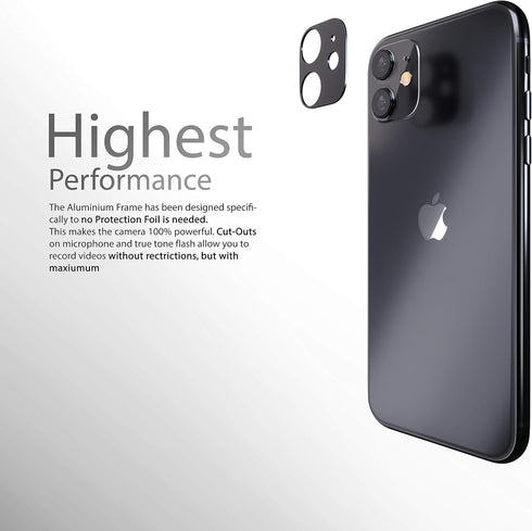 Camera lens Protector compatible with iPhone 11 | Camera Cover, Lens Protector | Protection against shocks and scratches | Dust free installation ...
