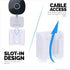 2-Pack Wall Mount for Galayou G7 Cam 2K Wi-Fi Baby Monitor Security Camera, Easy to Install Holder Bracket, Adhesive & Screw-in Mounting - (White)...