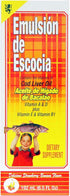 EMULSION DE ESCOCIA Cod Liver Oil Liquid, Strawberry-Banana Flavor, Fish Oil Liquid with Vitamins A, D, E & B1 for Kids & Adults, Immune & Bone He...