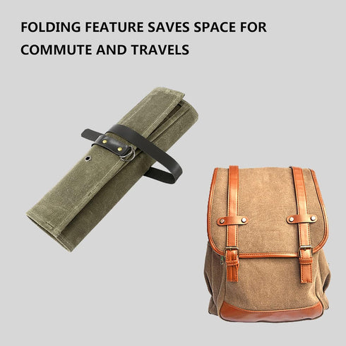 Chef Knife Roll Bag, 9 Pockets Canvas Knife Case, Knife Bag, Knife Wrap Wallet, Cutlery Knife Pouch Holders Protectors for Chef Knives Kitchen Ute...