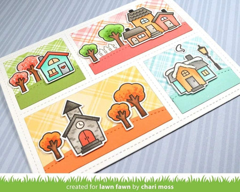 LAWN FAWN Lawn Cuts Custom Craft Die-Peekaboo Backdrop, Grey...