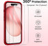 ORNARTO Compatible with iPhone 15 Case Shockproof with Screen Protectors, Waterproof Liquid Silicone Rubber Full Cover Protective Case for iPhone ...