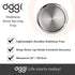 OGGI Round Tray Steel 14" - Ideal Coffee Table, Decorative Tray, Tea and Bar Serving Tray Stainless Steel...