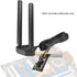 WiFi 6 6E Tri-Band 2.4GHz + 5 GHz + 6GHz Magnetic Base WiFi Antenna for Wireless WiFi 6 6E Router Hotspot PC Desktop Computer PCI-E WiFi Network W...