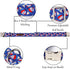 Lionet Paws Design Dogs Collar Cute Flower 4th of July Dog Collars for Girl Female Medium Large Dogs with Sundae L...