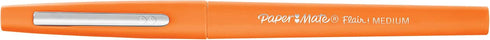 Paper Mate Flair Pen, 1.1mm Medium Tip, Orange, Box of 12...
