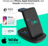 3-in-1 Wireless Charger Foldable - NiYo Universal Charging Station Compatible w/iPhone 14/13 Pro/13/12/11/Pro/SE/XS/XR/8, Apple Smartwatch & Airpo...