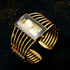 Women Luxury Cuff Bracelet Rectangular Dial Hollow Analog Quartz Wrist Watch for Ladies...