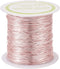 Pandahall 125 Feet Tarnish Resistant Copper Wire 26 Gauge Jewelry Beading Craft Wire for Jewelry Making (Rose Gold)...