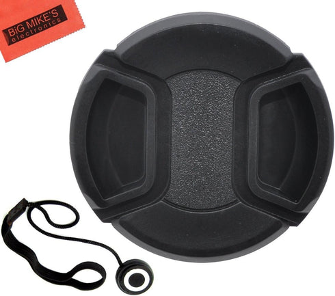 77mm Universal Snap-On Lens Cap for Nikon 24-70mm f/2.8G ED AF-S Nikkor Wide Angle Zoom Lens + Cap Keeper + Microfiber Cleaning Cloth...