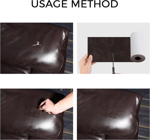 Sofa Leather Repair Patch Tape 3.5x60 Inch Large Self Adhesive Leather Sofa, Car Seat, Leather Furniture, Vinyl Repair Patch Kit (3.5x60 Inch, Gre...