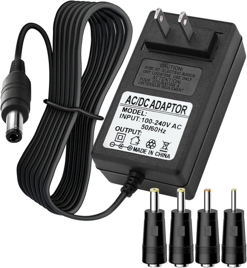 24V or 25.2V AC/DC Massage Gun Adapter Charger with 25.2V 0.8A 1A Massage Guns Power Supply Cord Cable (6.6Ft)...