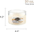 Candle-lite Scented Candles, Creamy Vanilla Swirl Fragrance, One 10 oz. Three Wick Aromatherapy Candle with 20-40 Hours of Burn Time, Off-White Co...