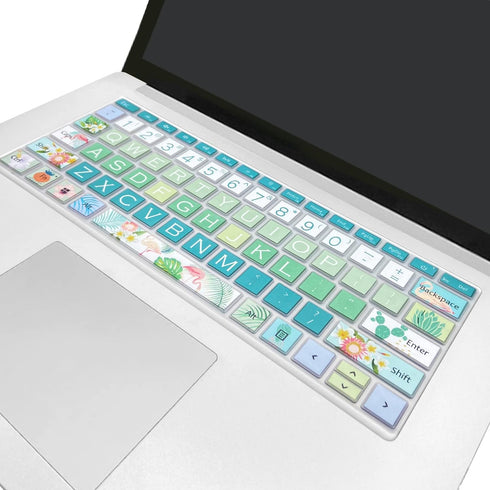Keyboard Cover Skin for Microsoft Surface Laptop 4 13.5 & 15 Inch/Surface Laptop 3 13.5'' & 15'', Cute Printing Waterproof Silicone Keyboard Prote...