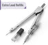 Mr. Pen- Compass for Geometry, Silver with Extra Leads, Metal Compass Drawing Compass, Geometry Compass, Math Compass, Compass Drawing, Drafting C...