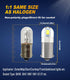 Serundo Auto BA9S Led Car Bulb BA9 1895 1891 53 57 Led Car Bulb, 2SMD 3030Chips 6000K White 47830 64111 3893 LED Car Bulb for Car Interior Dome Ma...