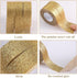 GORGECRAFT 3 Rolls 16.4 Yard x 0.6 Inch Glitter Adhesive Tape Foil Masking Tapes Gold Washi Paper Stick for DIY Scrapbook Decorative Adhesive Tape...