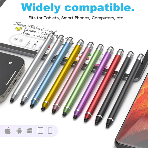 GUUGEI Stylus for Touchscreen,10-Pack Universal Compatibility Stylus Pens, Replaceable, Lightweight and Portable with High Precision for Tablets, ...