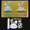 Bow Rabbit Metal Die Cuts, Easter Rabbit Bowtie Bow Cutting Dies Cut Stencils for DIY Scrapbooking Album Decorative Embossing Paper Dies Card Maki...