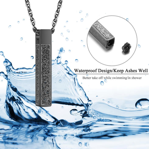 abooxiu Urn Necklaces for Ashes Cremation Necklace Memorial Cremation Jewelry for Ashes Stainless Steel Pendant Jewelry Ashes Holder Necklace for ...