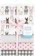 Hudson Baby Unisex Baby Cotton Flannel Receiving Blankets, Farm Friends Pink, One Size...