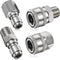 2 Sets NPT 3/8 Inch Stainless Steel Male and Female Quick Connector Kit Pressure Washer Adapters(Internal Thread, External Thread)...
