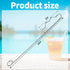 16 inch Pool Skimmer Basket Hook-Stainless Steel Pool Basket Lid Lifting Hook-Extended Pool Filter Skimmer Handle for Cleaning Swimming Pools&Prot...