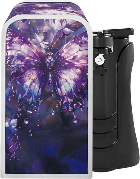 Can Opener Cover Purple Butterfly Foldable Electric Can Opener Covers Home Decor Can Opener Electric Kitchen Appliance Dust Covers...