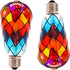 I-SHUNFA Edison Glass LED Light Bulb,6 Watts Heatless E26 ST64/A19 LED Light Bulbs for Home Party,Recreation Room,Balcony,Garden,Christmas Decorat...