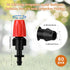 80 Pcs 1/4 Inch Drip Emitter Irrigation Drippers Misting Nozzles Adjustable Micro Spray Irrigation Emitters for Garden Agricultural Irrigation Pat...