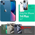 ONES for iPhone 14 Plus Case, Hybrid Magnetic Phone Case, Compatible with MagSafe, Military Grade Protection, Shockproof Airbag, Anti-Yellow Silic...
