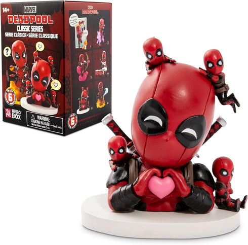 YuMe Deadpool Classic Series Hero Box - Blind Box, 2" to 4" Collectible Toy Figurines, Marvel Superhero Movie Inspired Toy Figure Set, Fun Gifts f...