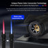 Torch Lighter, Bright Fire Lighter with Safety Lock and Adjustable Red/Blue Flame, Refillable Butane Gas Windproof Jet Flame Cool Lighters, for Ca...