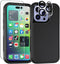 for iPhone 14 Pro Max Case, Heavy Duty Protective Phone Case with Glass Screen Protector + Camera Lens Protector, Shockproof Dropproof Cover for A...