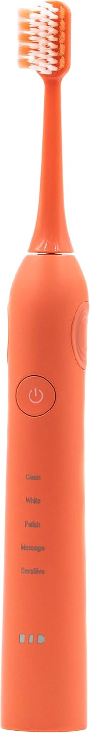 Ooak Electric Toothbrush with 5 Brushing Modes with 2 Advanced Heads - Coral...