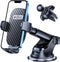 OQTIQ Easy One Pull-Push Telescopic Arm Dashboard & Windshield & Vent Universal Suction Cup Car Phone Holder for All Cellphones(4-6.8")- H6 Carbon...