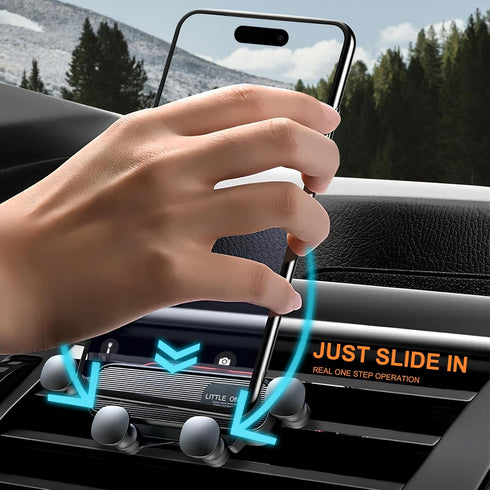 Gravity Car Phone Holder Mount for iPhone Android and All Smartphones with Newest Air Vent Clip Auto Lock 2024 Upgrade Hands Free Automobile Cell ...