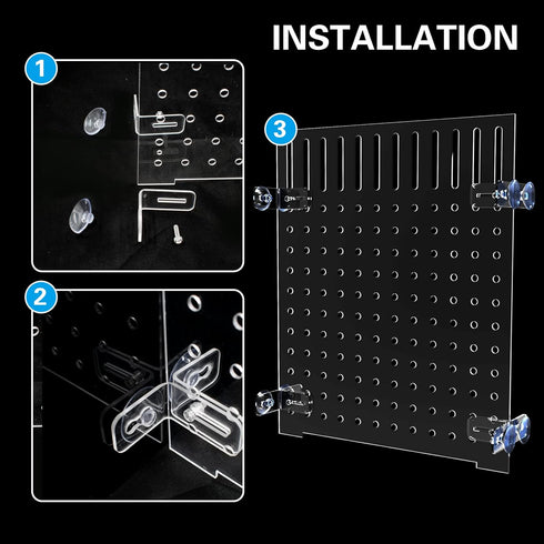 Fish Tank Divider Acrylic Aquarium Divider Kit with 8 Suction Cups Accessories Fish Separator Transparent Plate (Suction Cup Included) 9.8 * 11.8i...