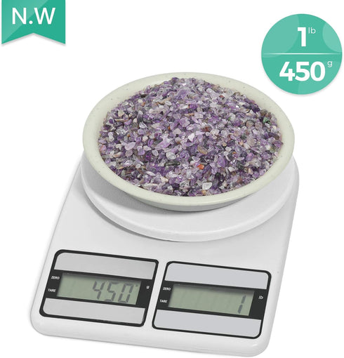 T4U Tumbled Chips Stones Crushed Crystal Quartz 1 LB, Irregular Shaped Gravels Pebbles Healing Stones, DIY Smoothed Rock for Potted Plant,Resin Ar...