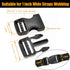 Buckle 1" Wide Inside, Quick Side Release Buckle for 1 inch/25mm Webbing Straps, Heavy Duty Plastic Buckles Dual Adjustable No Sewing Clips for Bo...