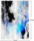 Shrahala Abstract Grey and White Decorative Shower Curtain, Fractal Abstract Blue Black and Grey Designs Shower Curtain for Shower Stall Bathroom ...