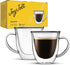 JoyJolt Serene Double Walled Insulated Glasses Coffee Mug (Set of 2) 7.4 Ounces...