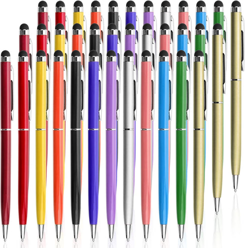 innhom 36 Pack Stylus Pens for Touch Screens Stylus Pen for iPad 2 in 1 Stylists Pens and Black Ink Ballpoint Pens Compatible with iPad iPhone Tab...