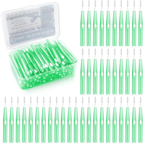 60PCS Floss Brush Adult Interdental Brush Push-Pull Type Tooth Cleaning Tool Soft Toothpick Cleaners Oral Dental Hygiene Brush Tooth Flossing Head...