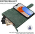 RANYOK Wallet Case for iPhone 15 Pro Max with Card Holder, Premium PU Leather with RFID Blocking Zipper Wallet Wrist Strap Kickstand Protective Ca...
