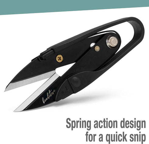 Beaditive Premium Thread Snips - Thread, Yarn, Embroidery Snipper for Sewing, Quilting, Knitting, Jewelry Making - High-Carbon Steel Blades with P...